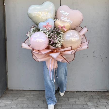 זר בלונים מעוצב