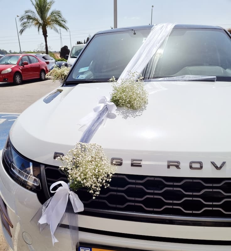 קישוט רכב חתונה